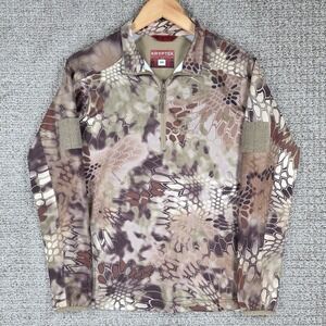 Kryptek Highlander Camo 1/4 Zip Tactical Shirt Mens Small Hunting Performance